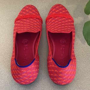 Rothy’s Pomegranate Grid Muppet Fringe The Loafer, Size 7